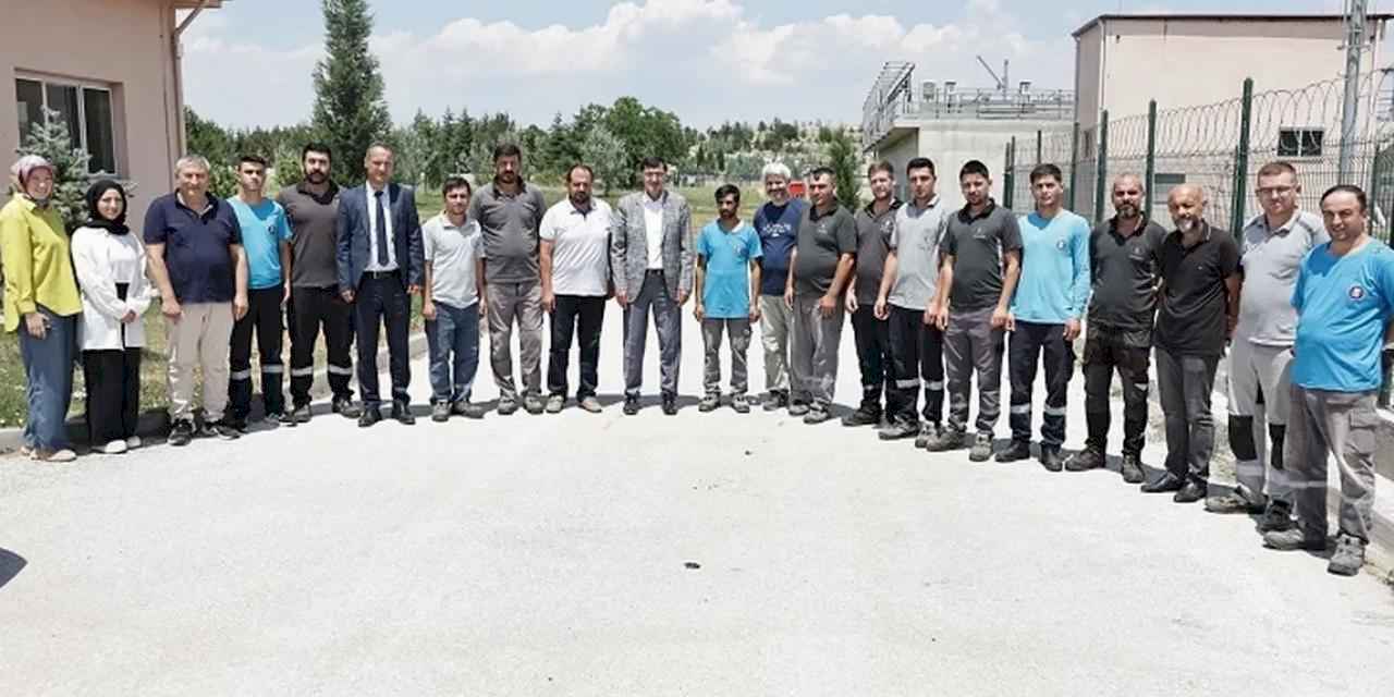 Kütahya'da Arıtma Tesisi personeline Başkan Kahveci morali