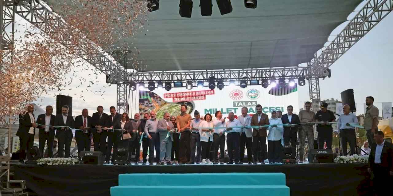 Kayseri Talas'ta millet bahçesine kavuştu