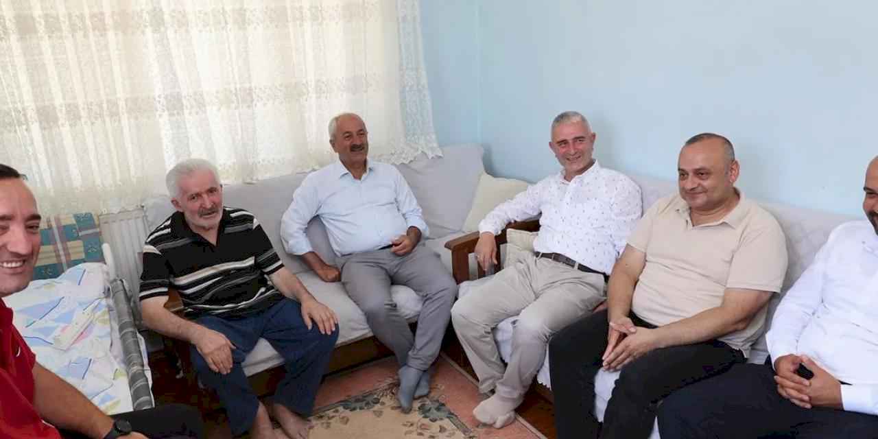 Başkan Büyükgöz'den kıbrıs gazisine vefa ziyareti