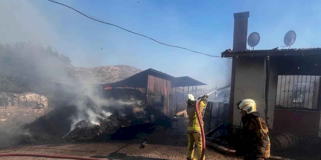 İzmir Bayındır’da ot yangını yerleşimi tehdit etti... 100 kişi tahliye edildi