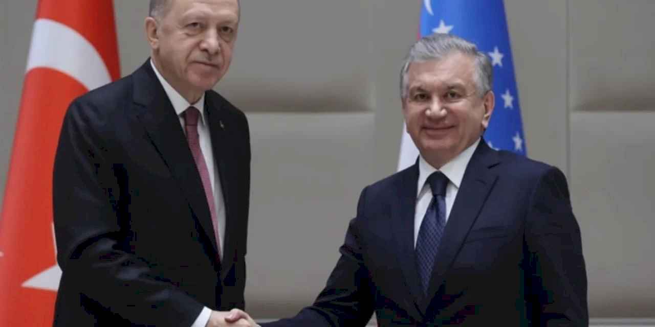 Cumhurbaşkanı Erdoğan Özbekistanlı mevkidaşıyla görüştü