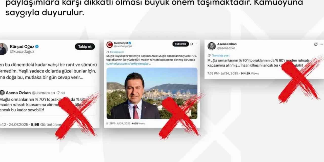 Enerji Bakanlığı’ndan Muğla’daki maden iddialarına yalanlama