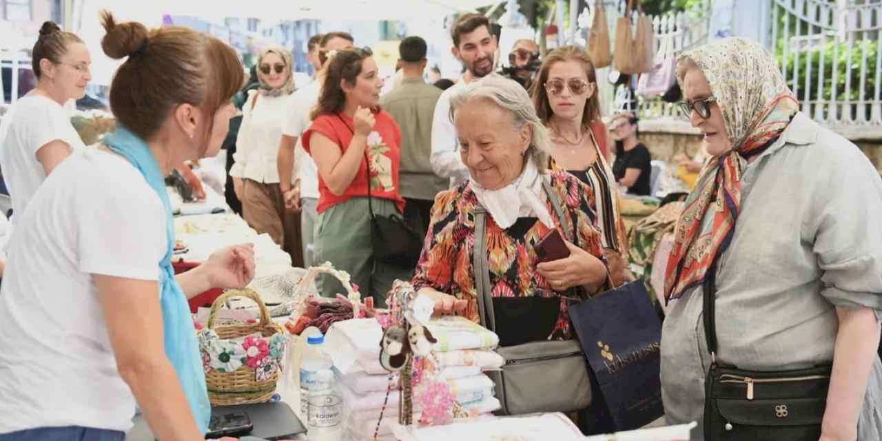 Bursa Osmangazi'de üreten kadınlara özel sokak