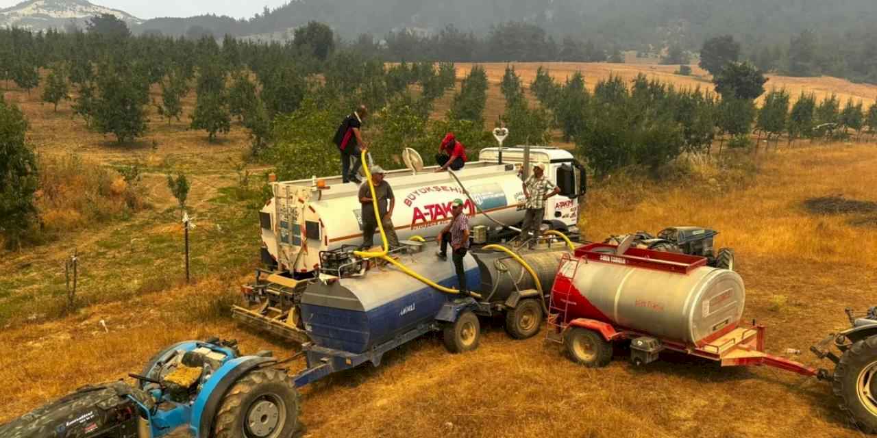 Bursa'daki yangına Kocaeli'den tam destek