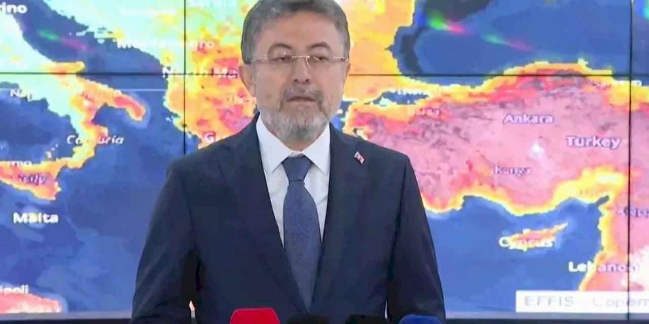 Bakan Yumaklı: Bursa Harmancık hariç 4 ilde 5 yangın kontrol altında