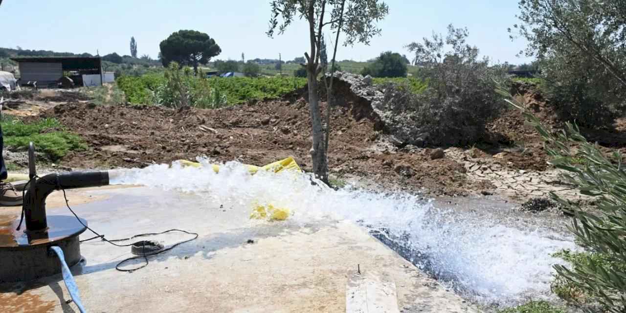 Manisa Gölmarmara'da saniyede 8 litre verimli sondaj