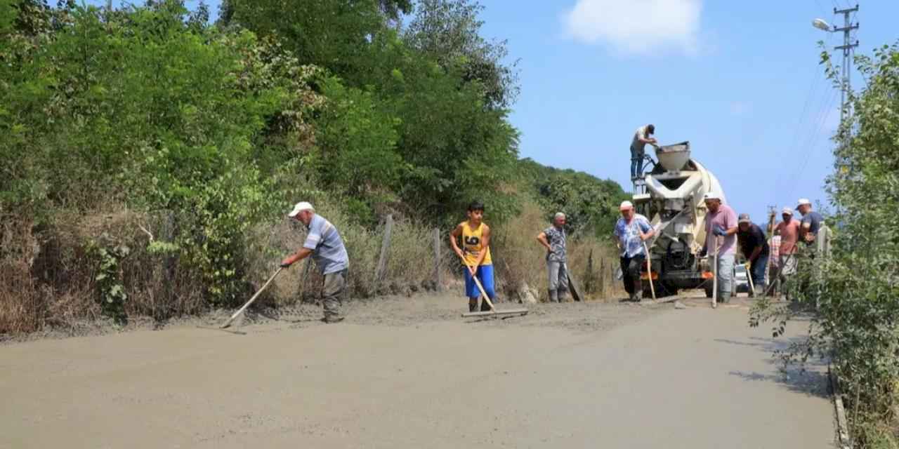 Ünye'de yol hayali gerçek oldu