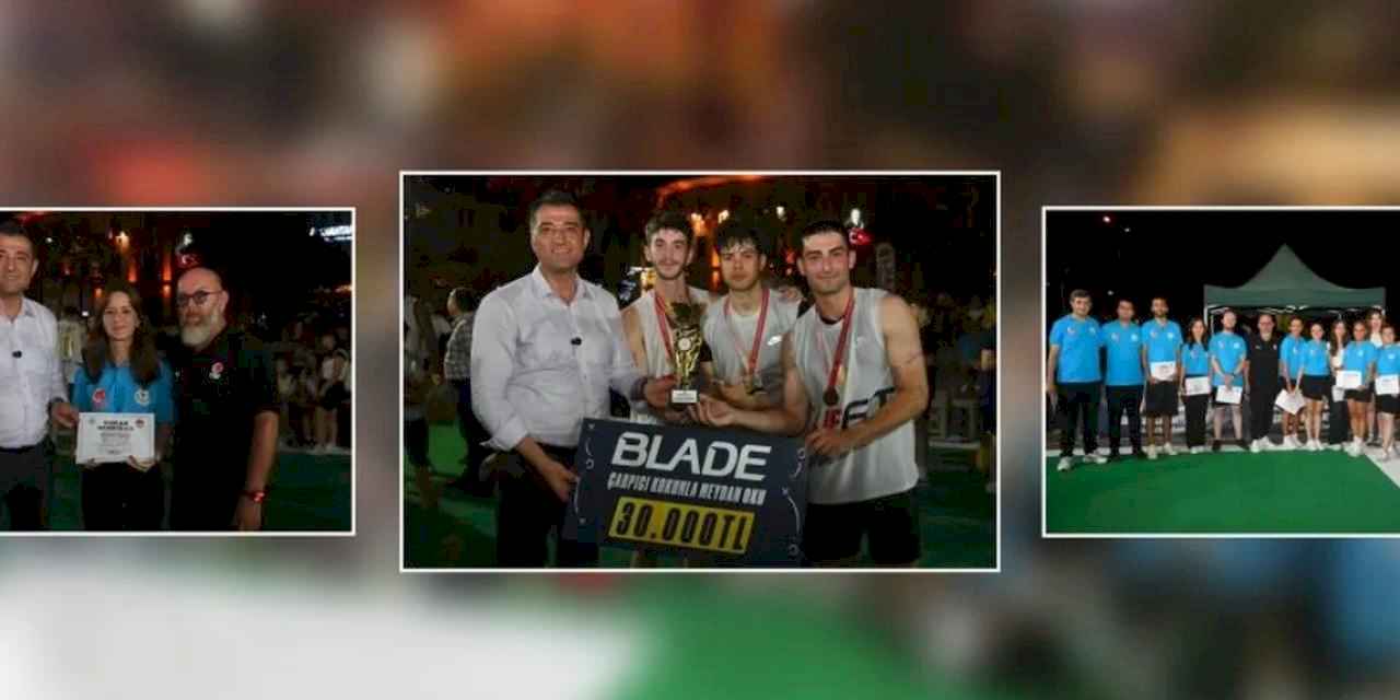 Büyük heyecana sahne olan sokak basketbolu sona erdi