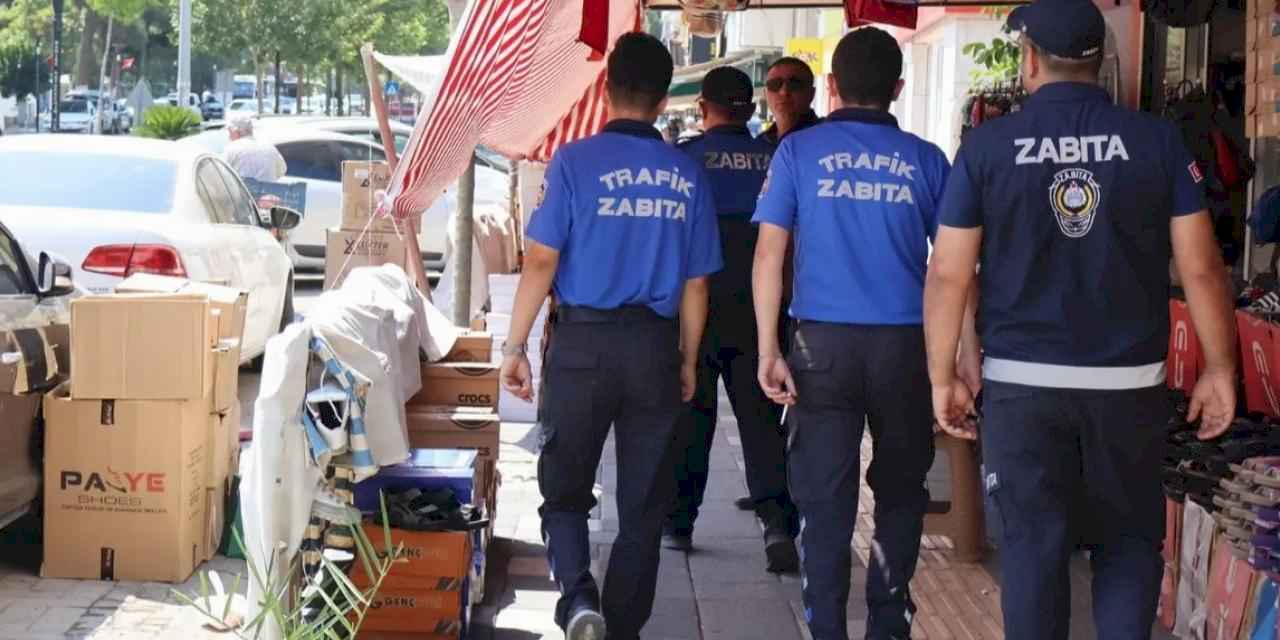 Manisa’da kaldırım işgallerine müdahale