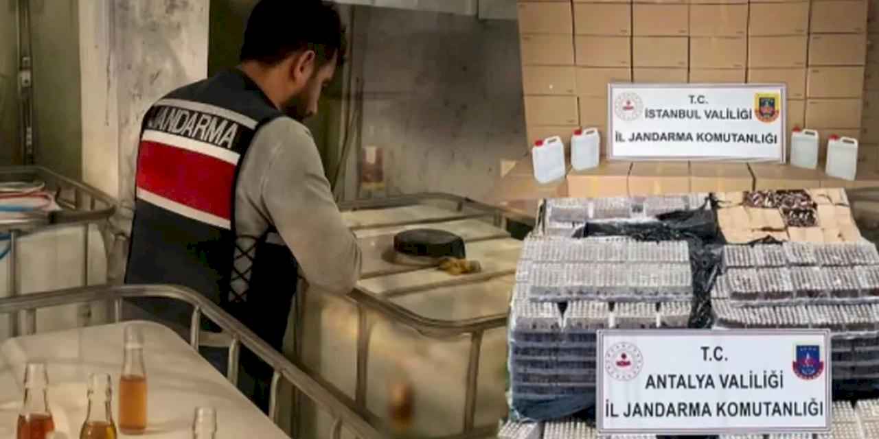 81 ilde sahte alkol operasyonu... 62 bin litre alkol ele geçirildi