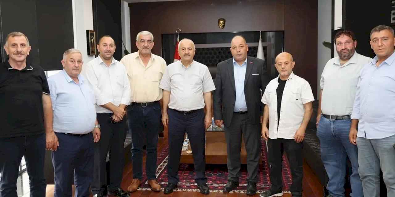 Muhtarlar Birliği’nden Başkan Büyükgöz’e ziyaret