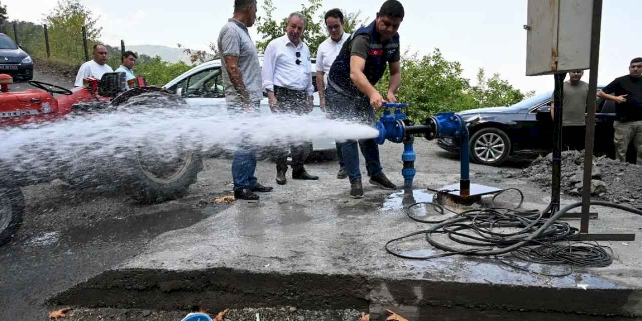 Manisa Bahçecik'te taşıma suya son!