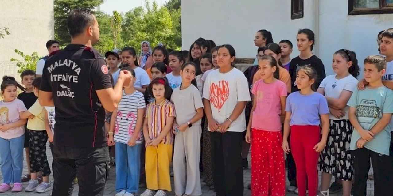 Malatya semt konaklarında deprem eğitimi