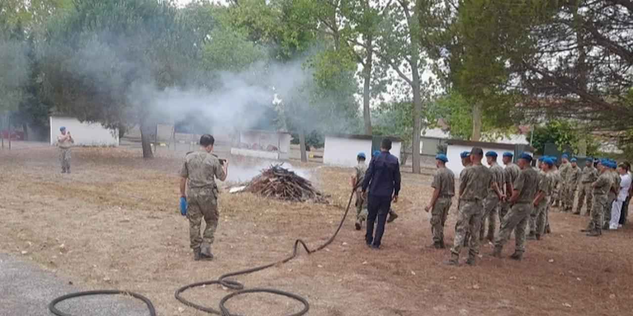 KOBİTEM'in yangın eğitimleri devam ediyor