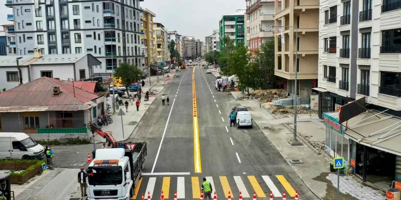 Eski Cezaevi Caddesi yeni görünümüyle trafiğe açıldı