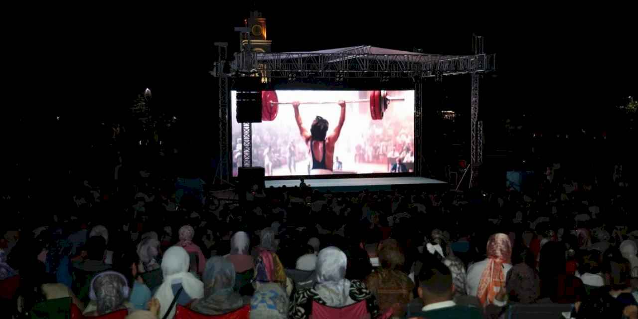 Açık havada sinema keyfi