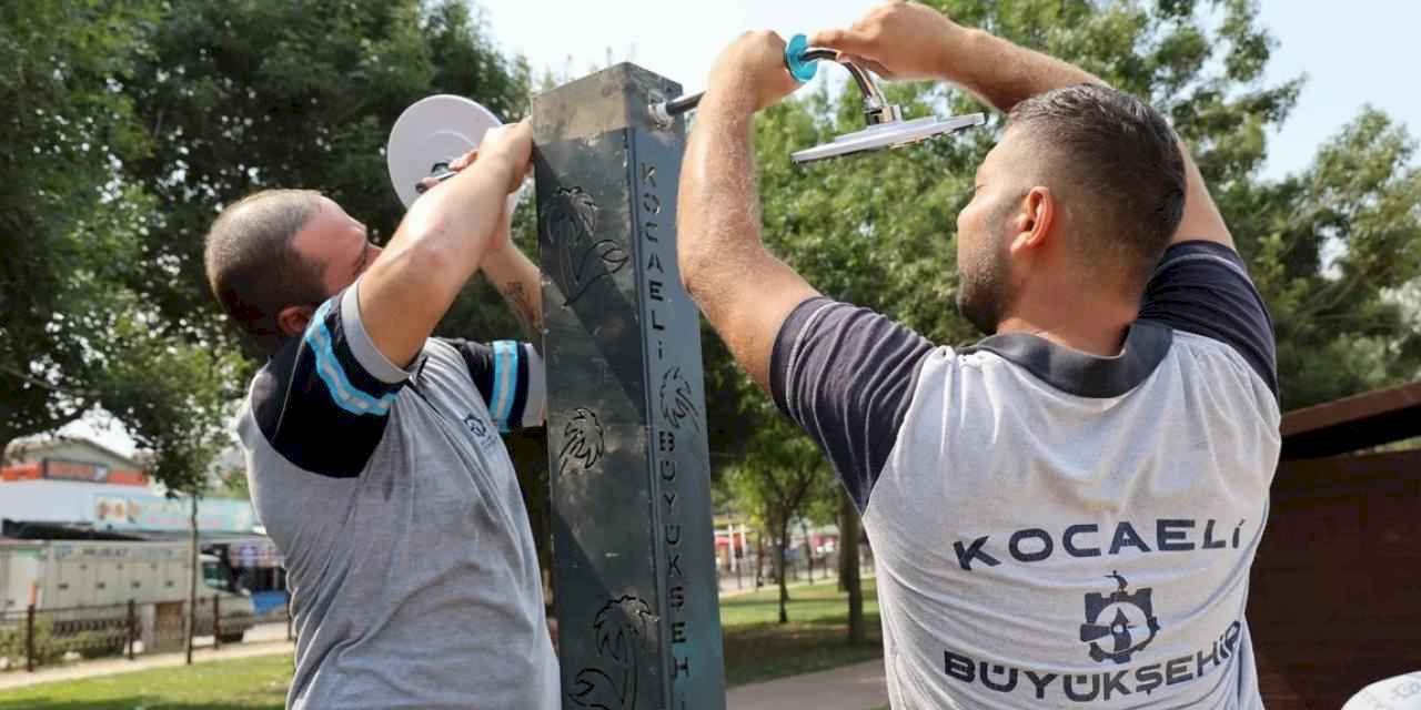 Kocaeli Büyükşehir'den sahillerde su tasarrufu hamlesi