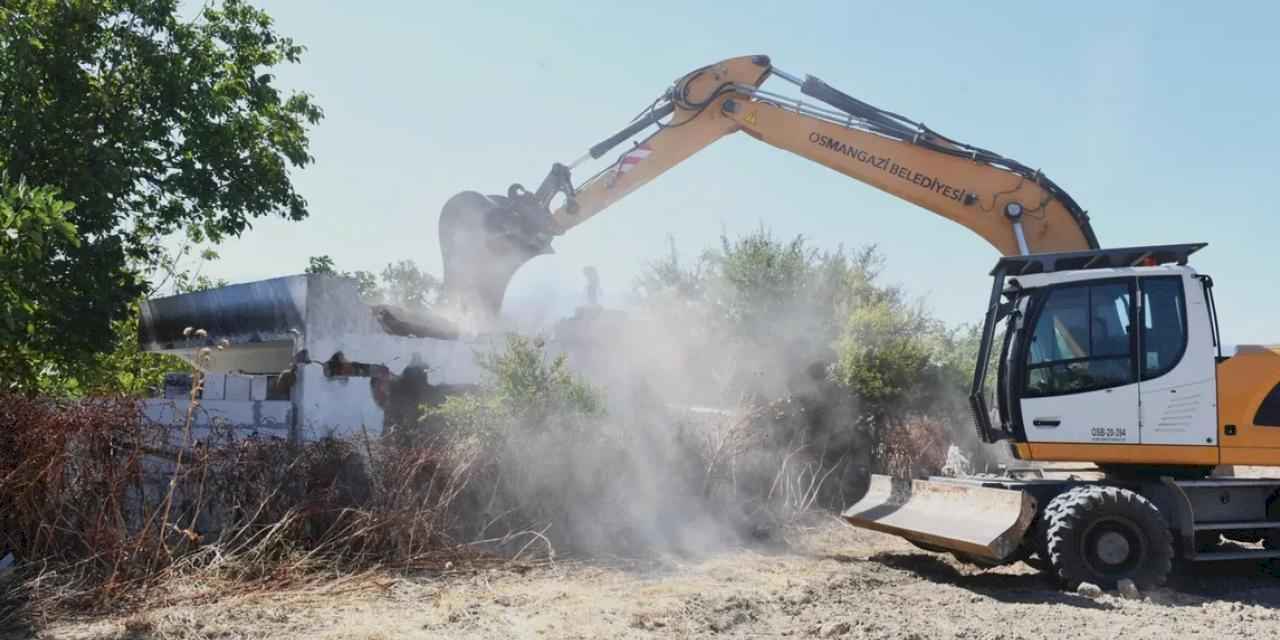 Sit alanına yapılan kaçak yapılara geçit yok