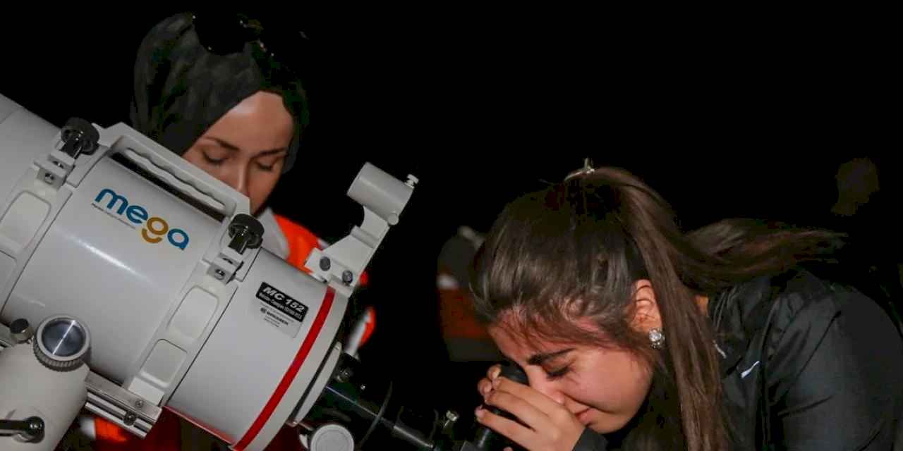 Meteor yağmuru Meram’da şölene dönüştü