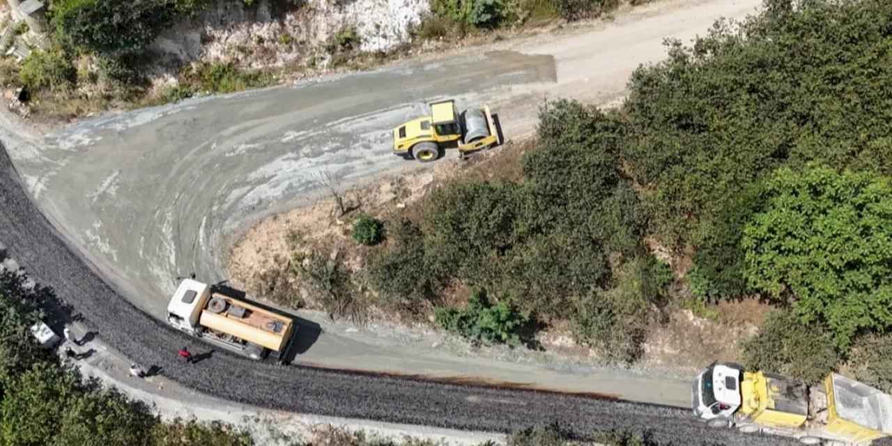 Ordu Ünye Ağıdere sakinlerinin asfalt sevinci