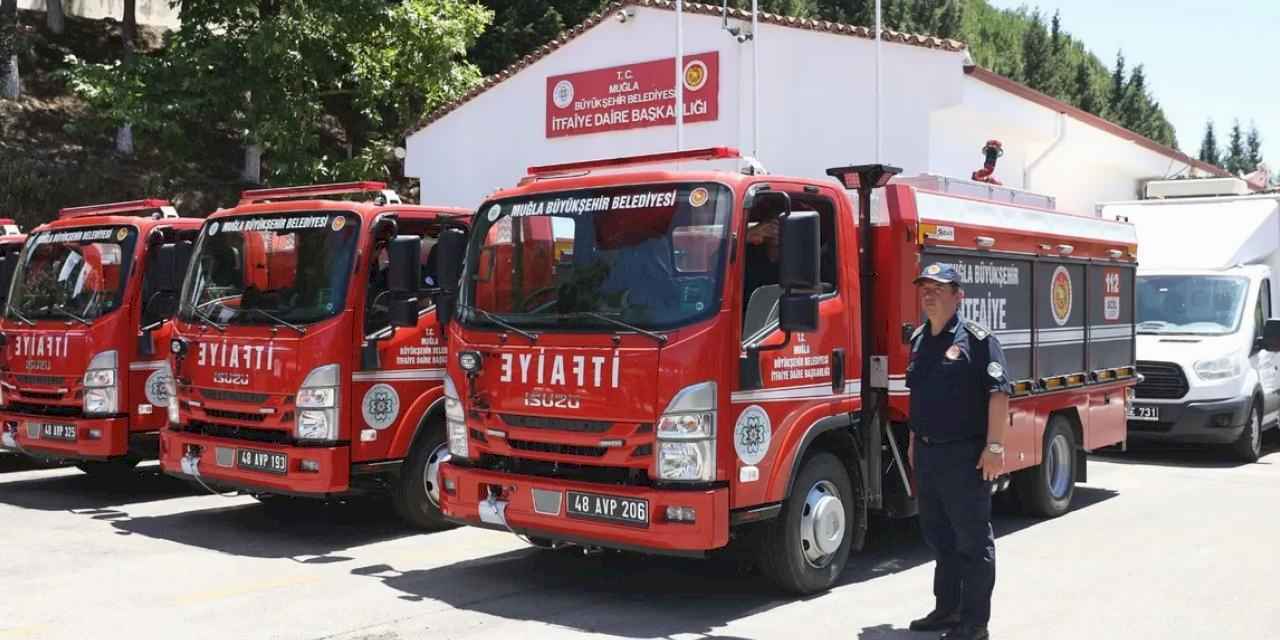 Muğla İtfaiyesi’ne 72 yeni araç