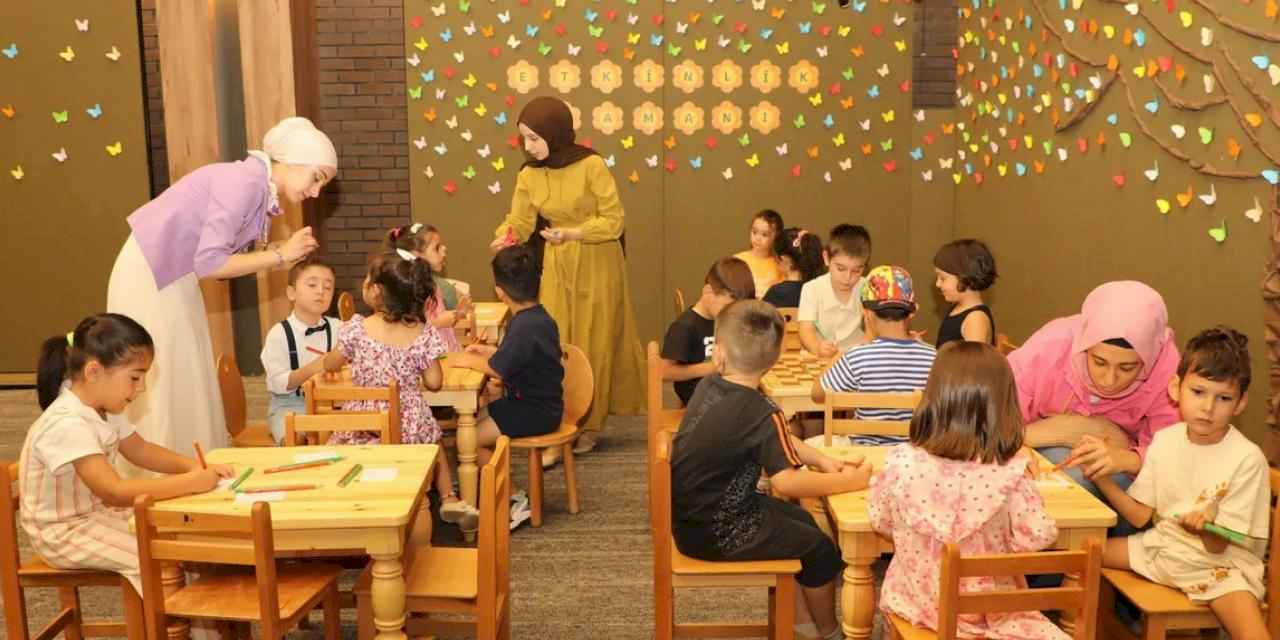 Konya Karatay’da masal atölyesi miniklerden tam not aldı