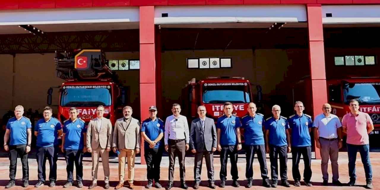 Denizli'de Başkan Çavuşoğlu’ndan itfaiye eğitim merkezi’ne ziyaret