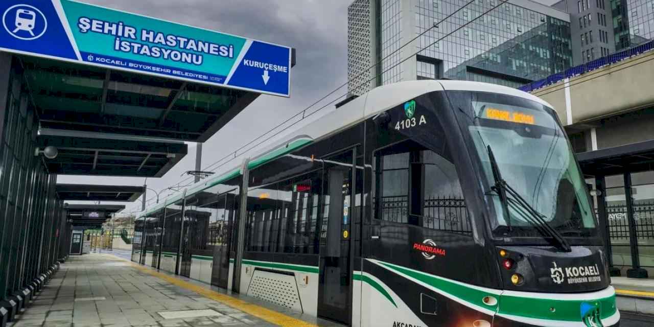 Kocaeli tramvay hattı Şehir Hastanesi'nde rekor kırdı