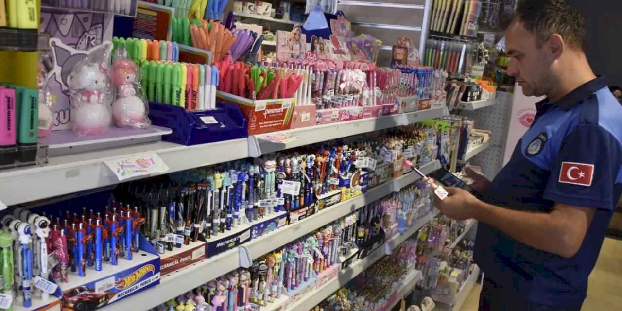 Bursa Karacabey Zabıtası'ndan okul öncesi kırtasiye denetimi