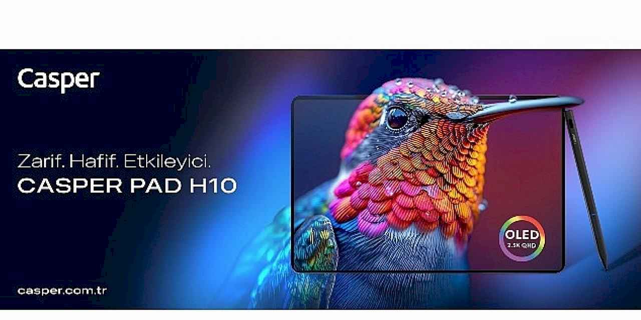 Casper'dan mobil üretkenlikte yeni dönem: OLED ekran ve ultra hafiflik – Casper PAD Tablet
