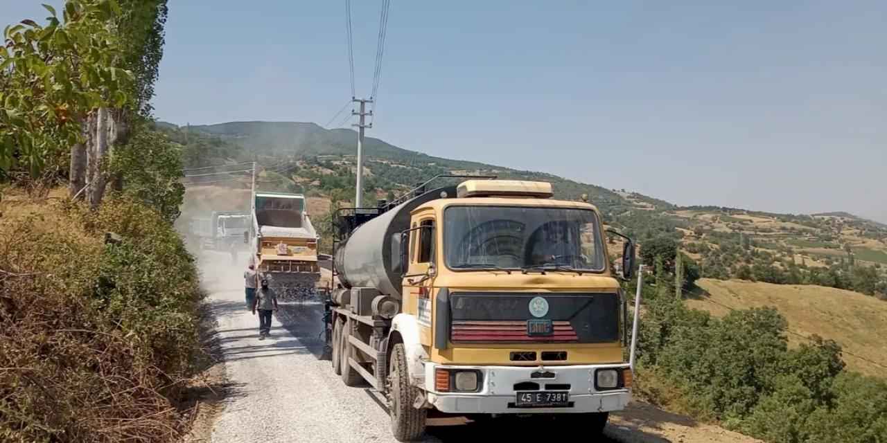 Manisa'dan ulaşım konforu için 13 bin ton asfalt