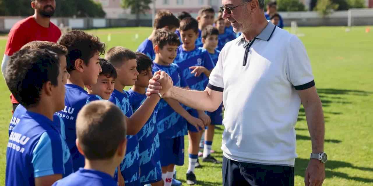 Konya Selçuklu'da spor okullarına ziyaret