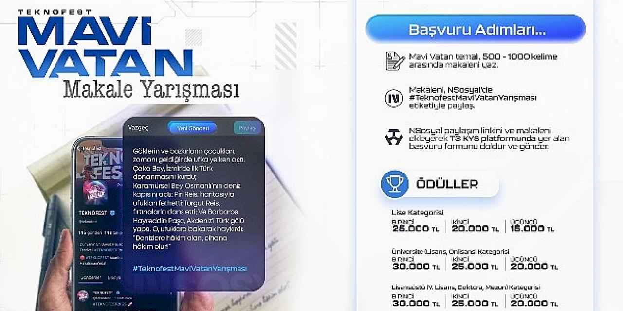 TEKNOFEST'te Mavi Vatan Ruhunu Keşfetmeye Hazır mısın?