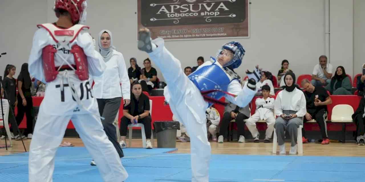 Minikler taekwondoya Bursa Yenişehir ev sahipliği yaptı