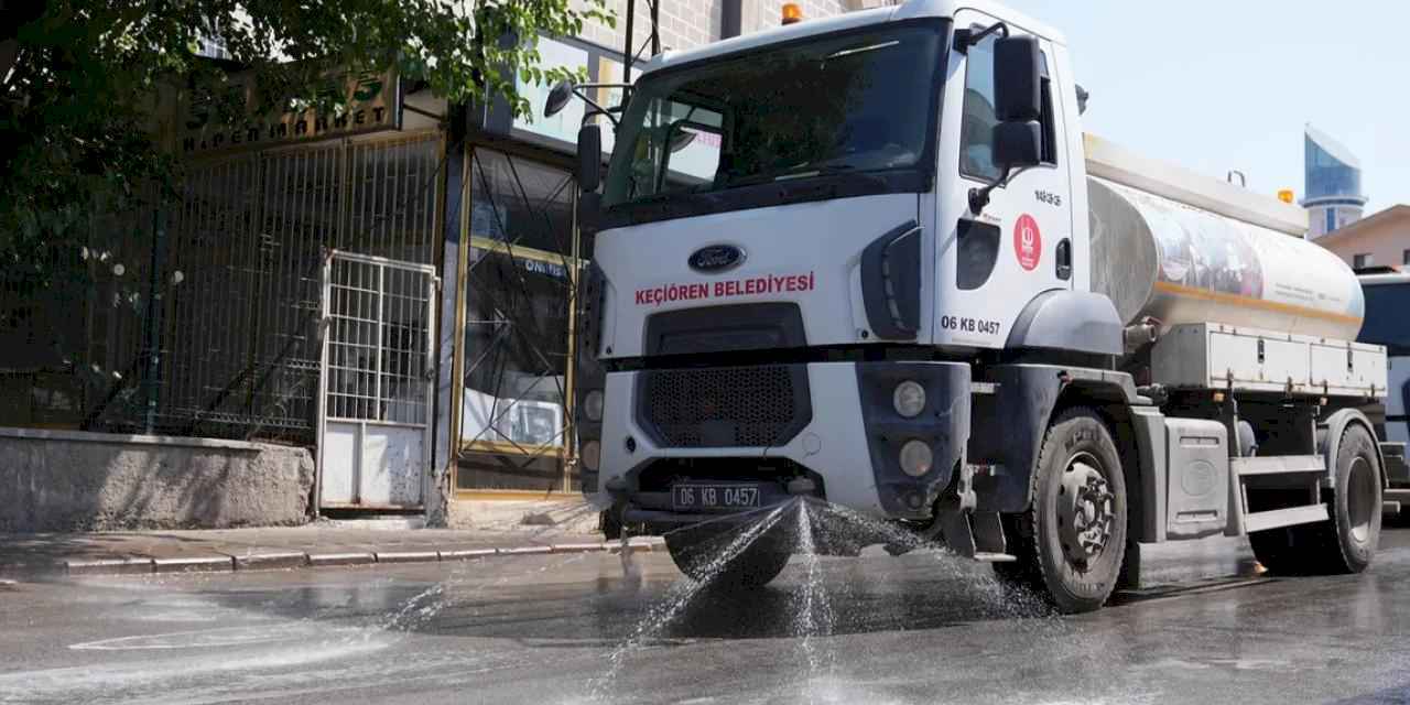 Ankara Keçiören'de tazyikli temizlik