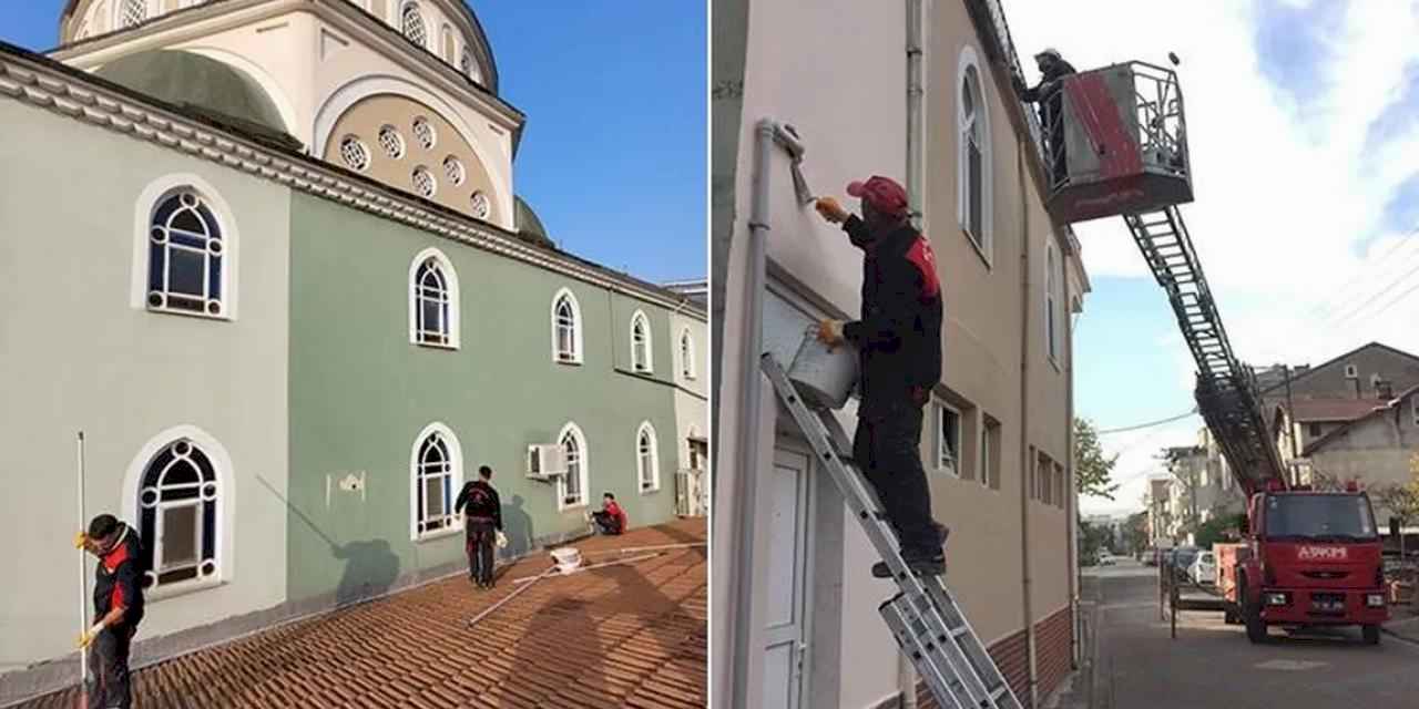 Kocaeli Büyükşehir’den 897 camide boya desteği