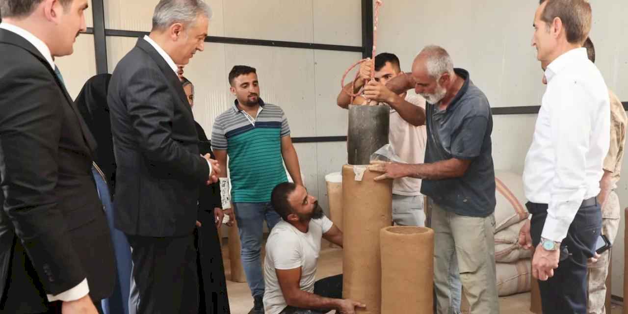 Mardin’de geleneksel arı kovanı üretimi başladı