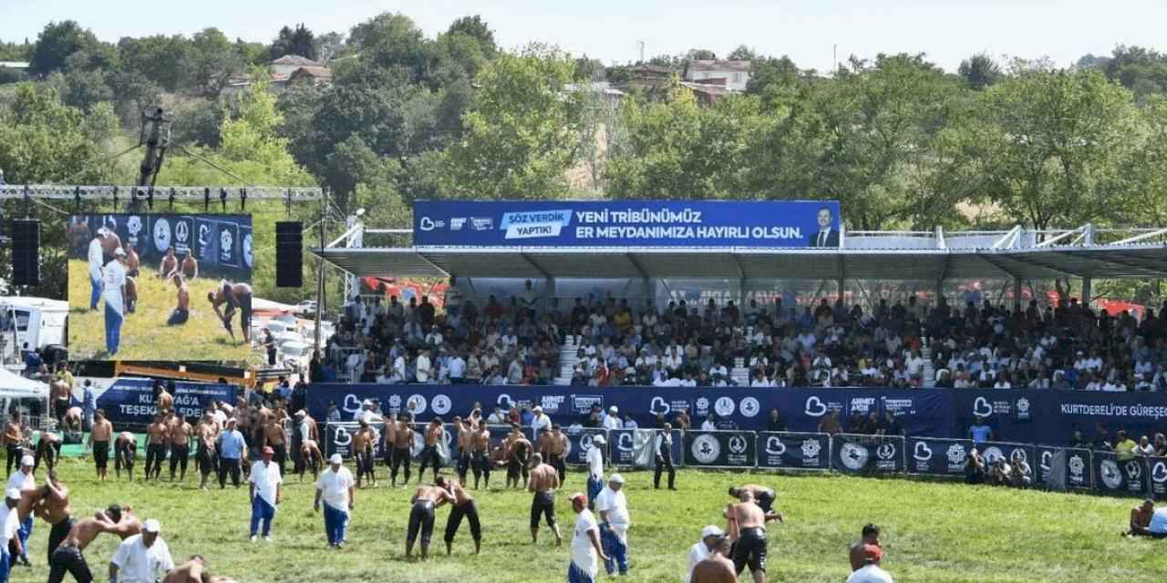 Kurtdere Er Meydanı yenilendi, yağlı güreşlere yeni soluk geldi