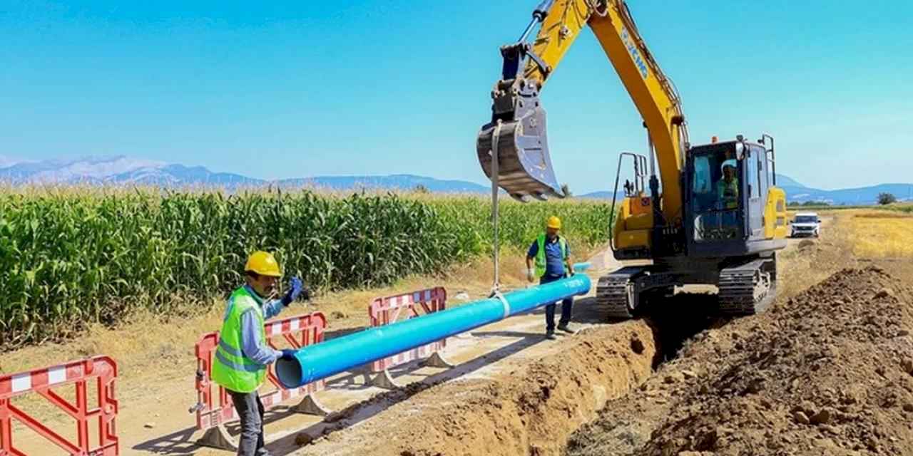 Denizli Tavas’ta asbest borular tarihe karışıyor