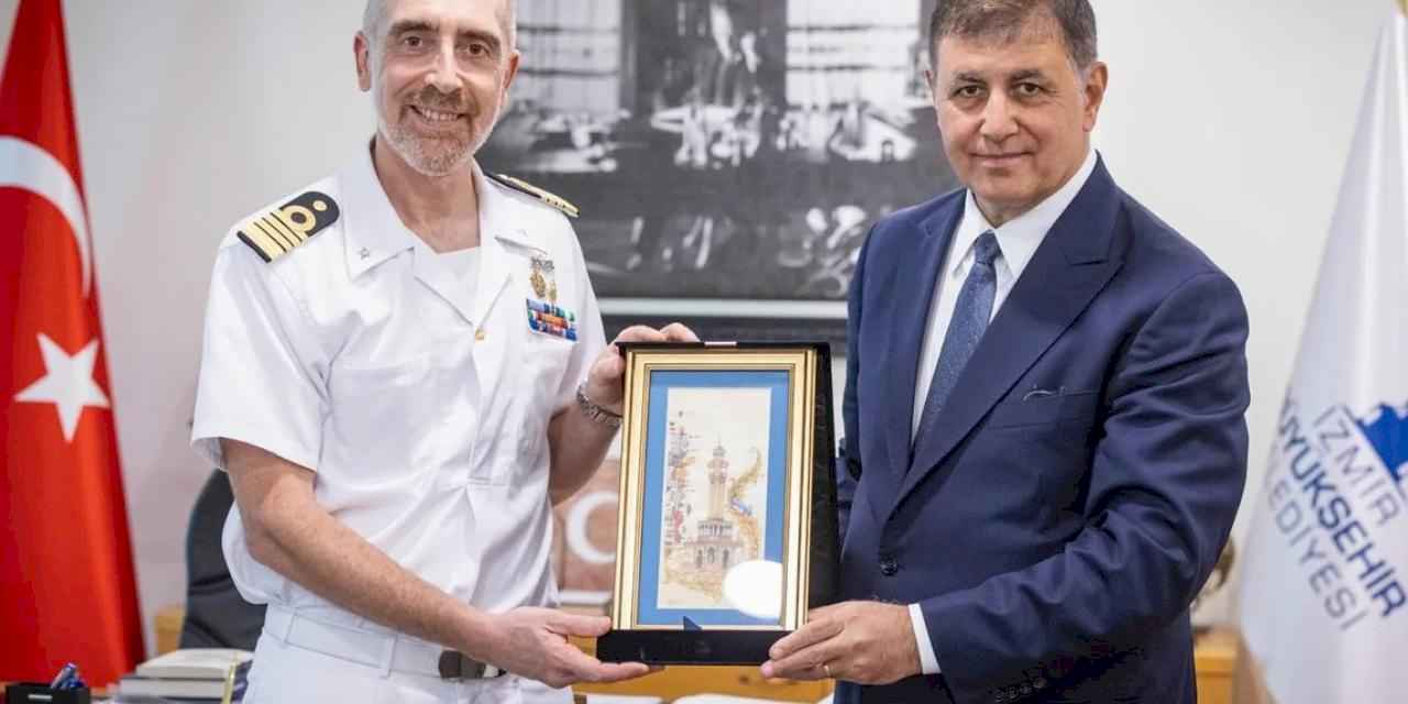 İtalyan Donanması'ndan Başkan Tugay’a ziyaret