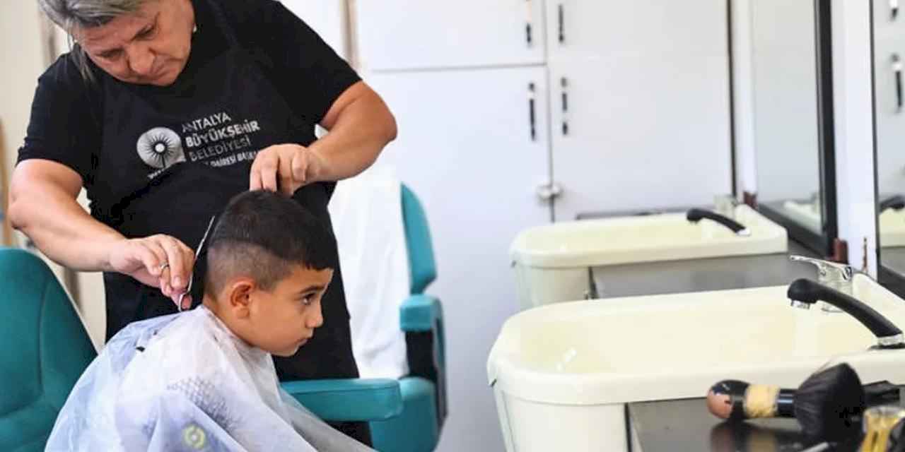 Antalya’nın yaylalarında mobil kuaför hizmeti