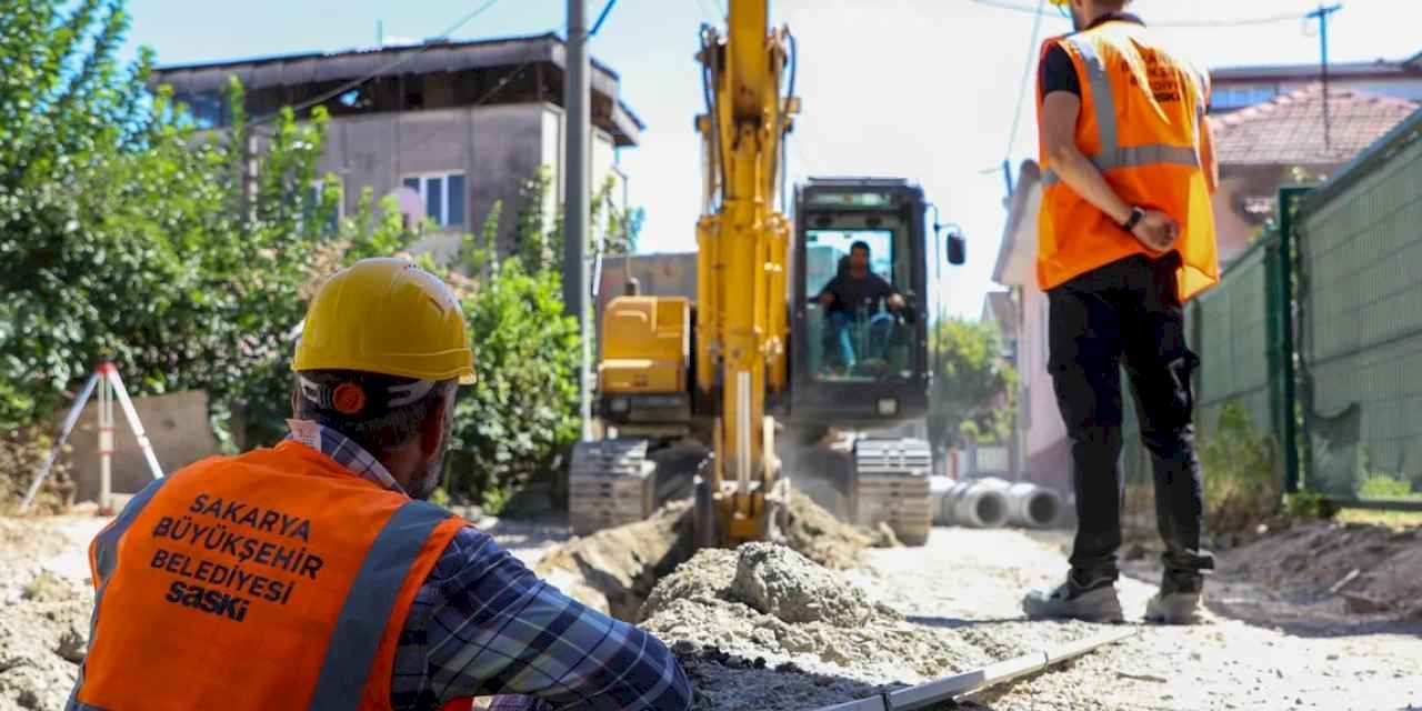 Sakarya Adapazarı’na 3 bin metrelik yeni yağmur suyu hattı