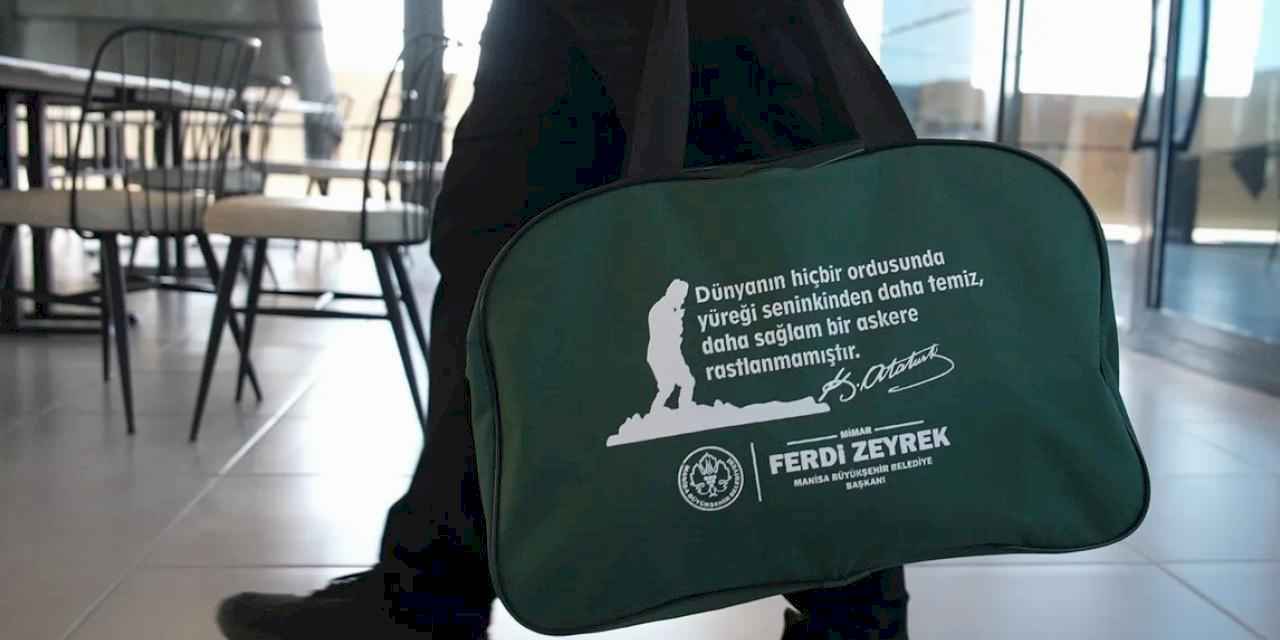 Manisa'dan gençlere 'asker çantası' desteği
