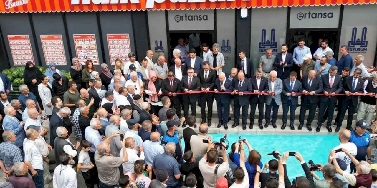 Erzurum'da 'Halk Pazarı' beşinci şubesini açtı