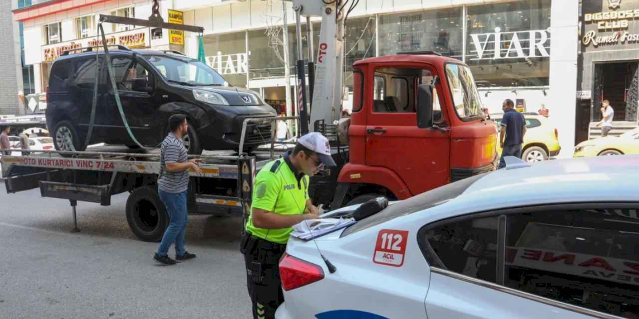 Van'da uygunsuz parka ceza yağdı