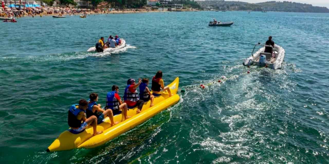 Kocaeli'de 'engelsiz' deniz keyfi