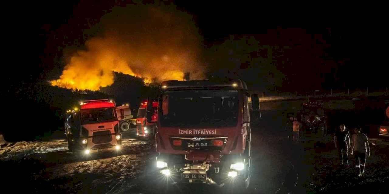İzmir İtfaiyesi şimdi de Denizli için ter döküyor