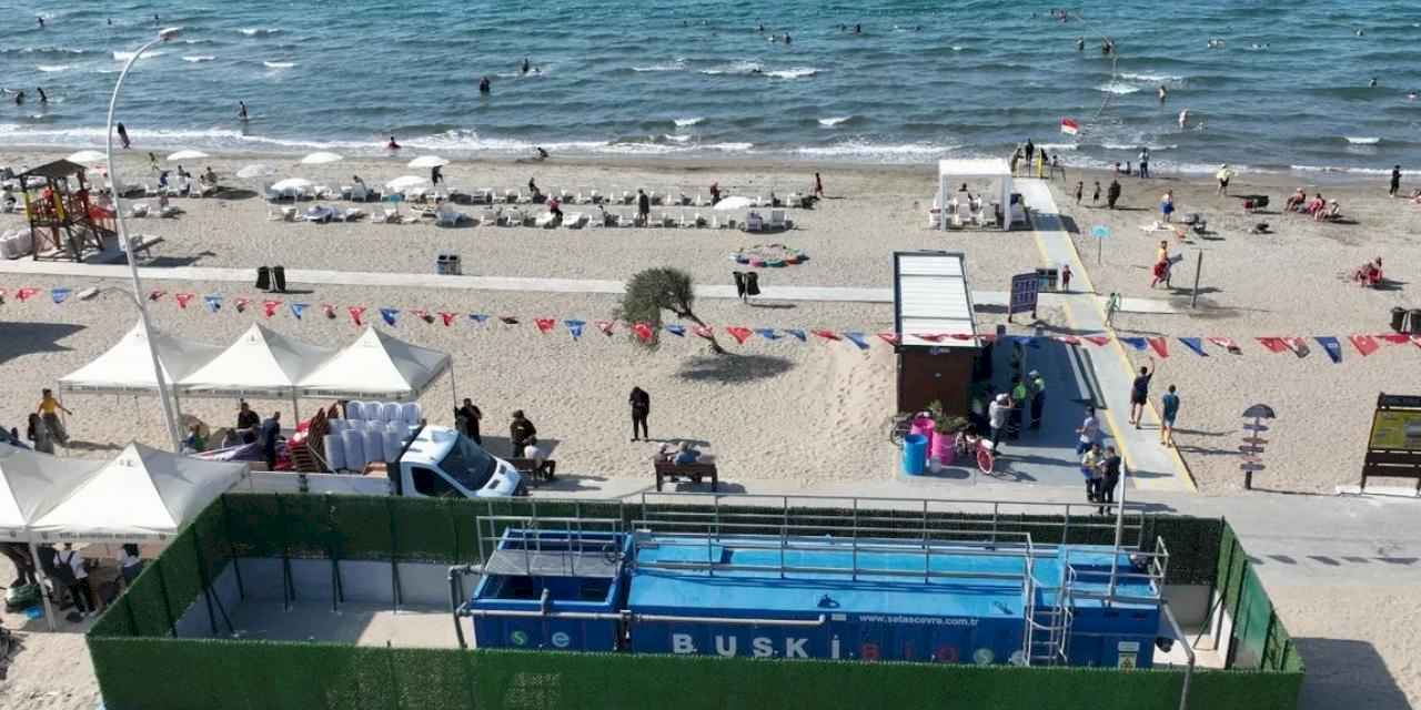 Mudanya'da mavi bayraklı sahile çifte koruma! Bayraklı plaja paket arıtma