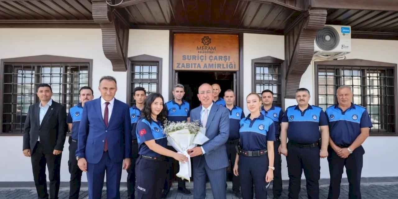 Konya Meram Zabıtası'na Başkan Kavuş'tan anlamlı ziyaret