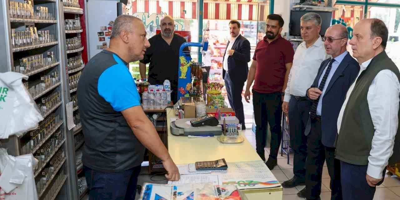 Konya Selçuklu'da esnaf ziyaretleri